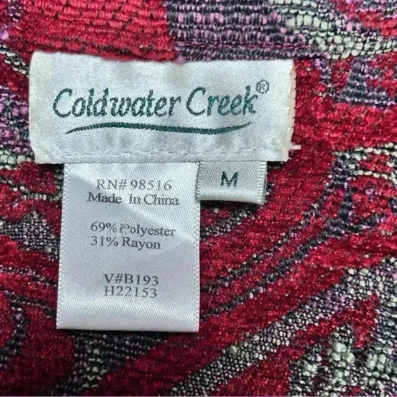 Coldwater Creek Vintage “Tapestry” Like Paisley Print Blazer - Picture 4 of 8
